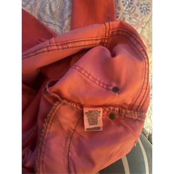 New Free People Women's Tangerine Orange Skinny Leg Cut Jeans Size 25 - Picture 10 of 16